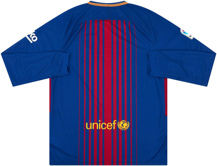 FC Barcelona 2017/18 (Home) - Long Sleeve w/ La Liga badge