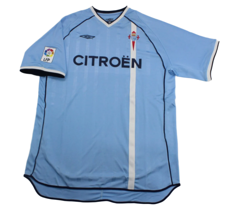 RC Celta de Vigo 2001/02 (Home) w/ La Liga patch