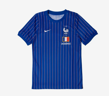 Maillot France Pré-Match – Bleu à Rayures
