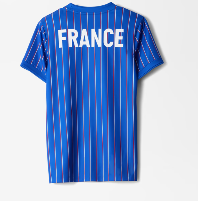 Maillot France Pré-Match – Bleu à Rayures