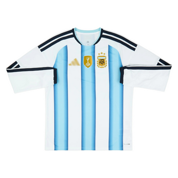 Argentine 2026 (Domicile) avec badge Champion du Monde - Manches Longues