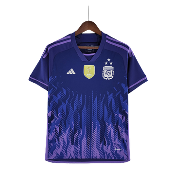 Argentine 2022 (Extérieur) "Trois Étoiles" + Écusson Champion du Monde