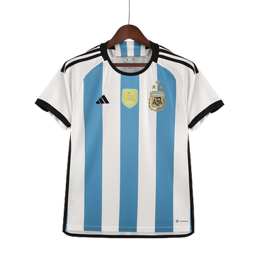 Argentine 2022 (Domicile) « Trois étoiles » + badge de Champion du Monde