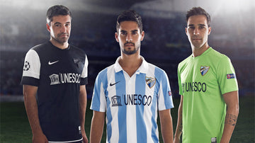 Malaga CF 2012/13 (Extérieur) avec badge La Liga